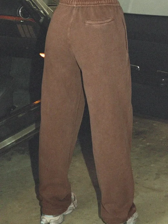Oversized Straight Leg Jogger Cedar French Terry XS - Picture 3 of 15